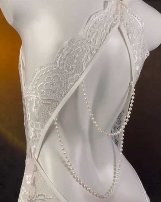 Undertøy Blonder Ryggløs Etdelt