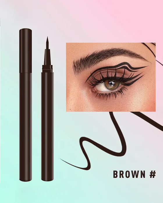 Flytende Eyeliner Vanntett Ultra Tynn Spiss Rasktørkende