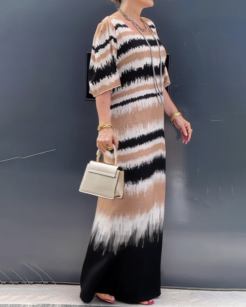 Kjole Gradient Trykk GOLVLANG