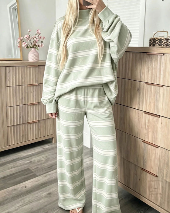 Sett Stripet Dame Casual