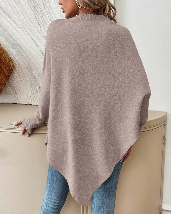 Løsstående Blomstret Genser med Flaggermusermer