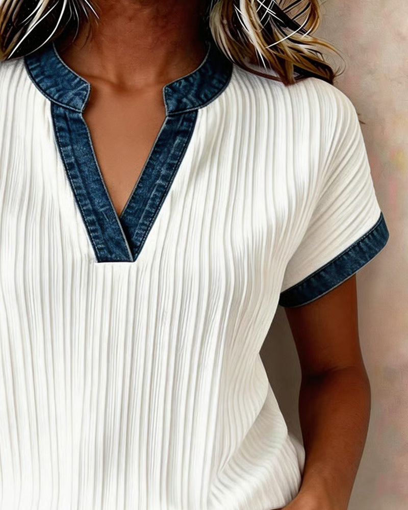 T-shirt Ribbet Jeans Sammensatt