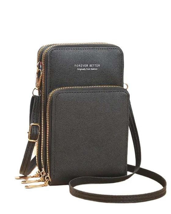 Ensfarget Fashion Crossbody Telefonveske