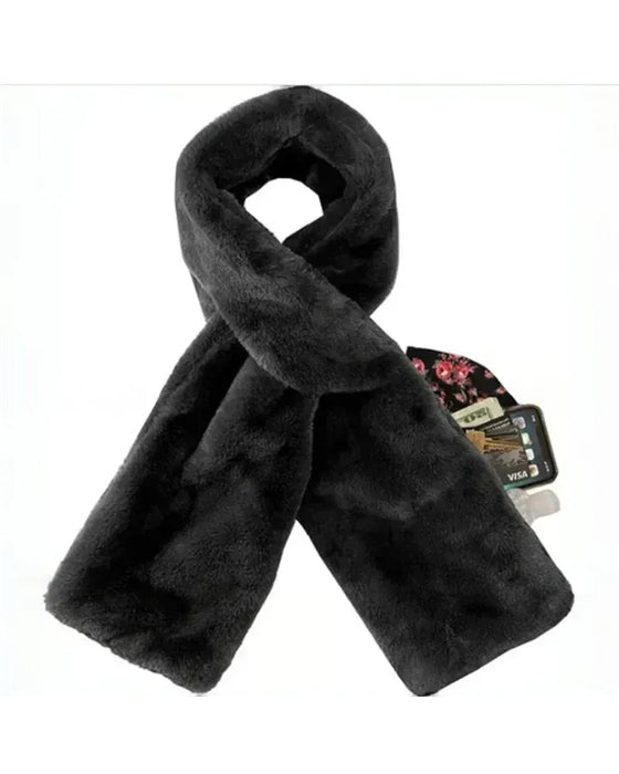 🎁Skjult Lomme Koselig Skjerf Varm Myk Og Sikker Glidelås🧣