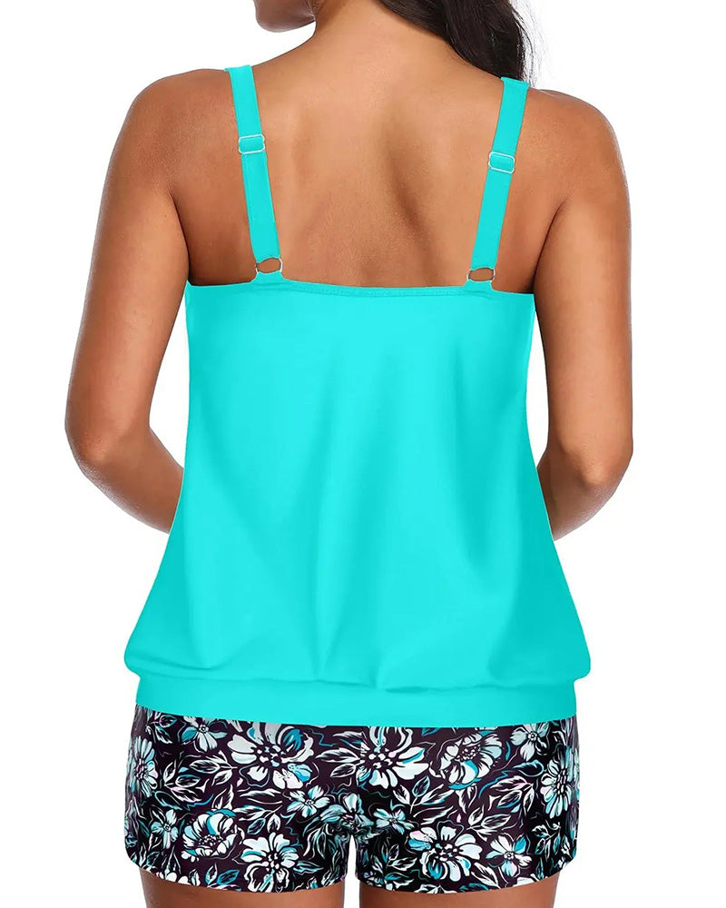 Tankini Singlet-Stil Todelt