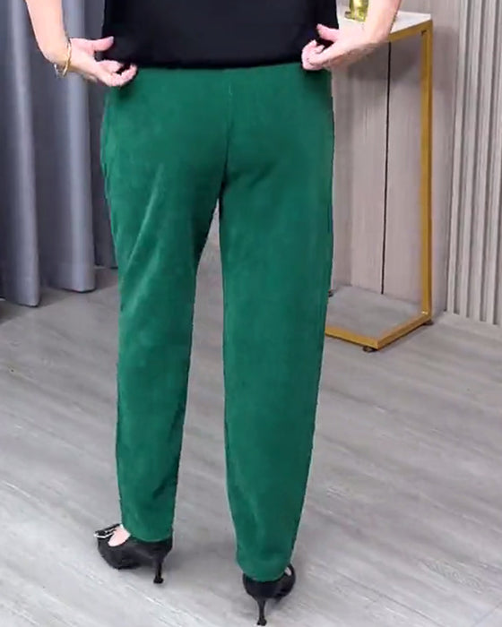 Enfargede stretch-skinnybukser