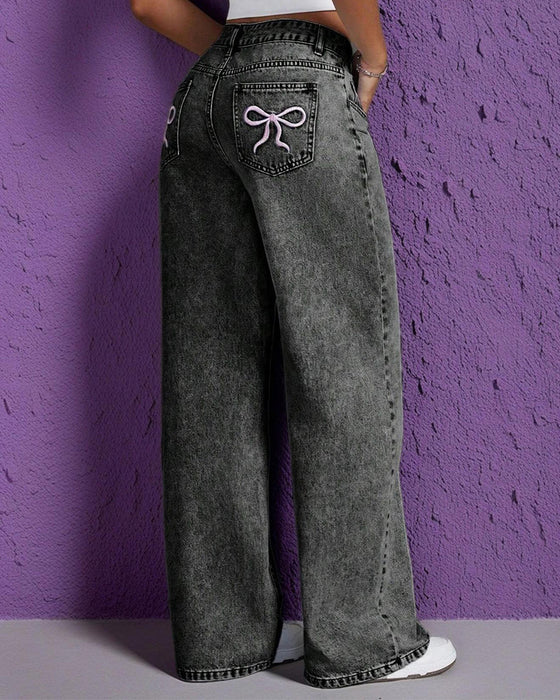 Jeans Mote Sløyfe