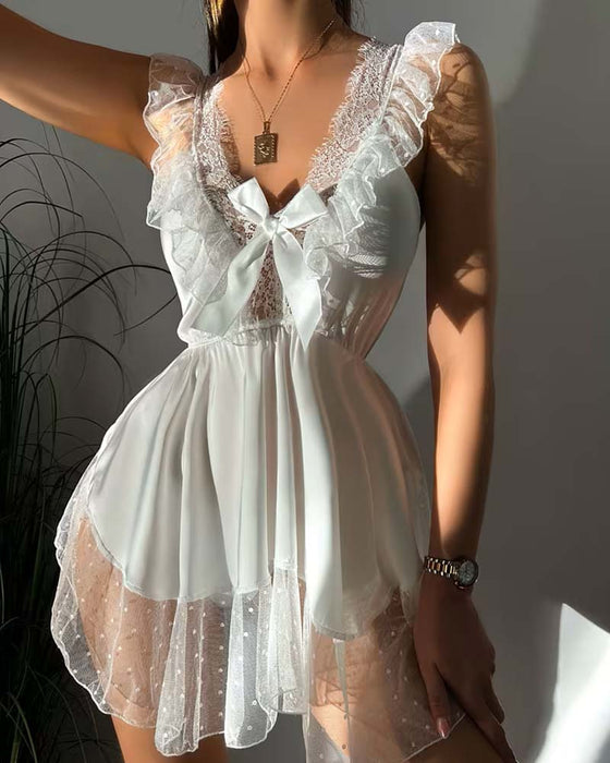 Lingerie Blondekant Ryggfri Stroppet