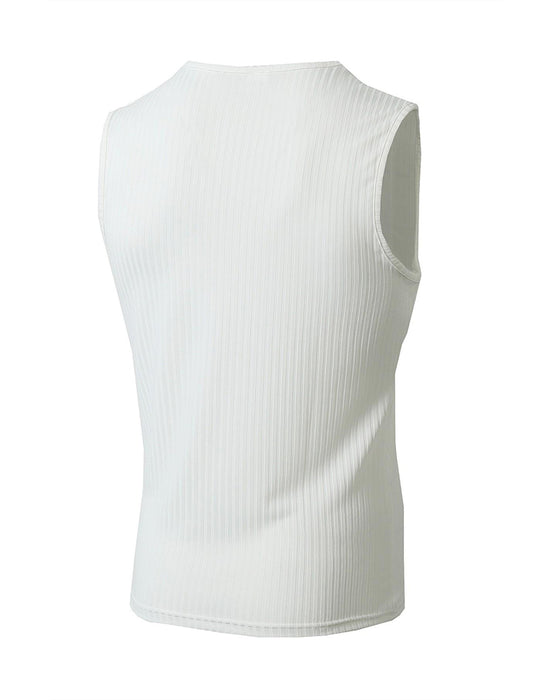 Herrer Tanktopp Ensfarget Sport Avslappnet