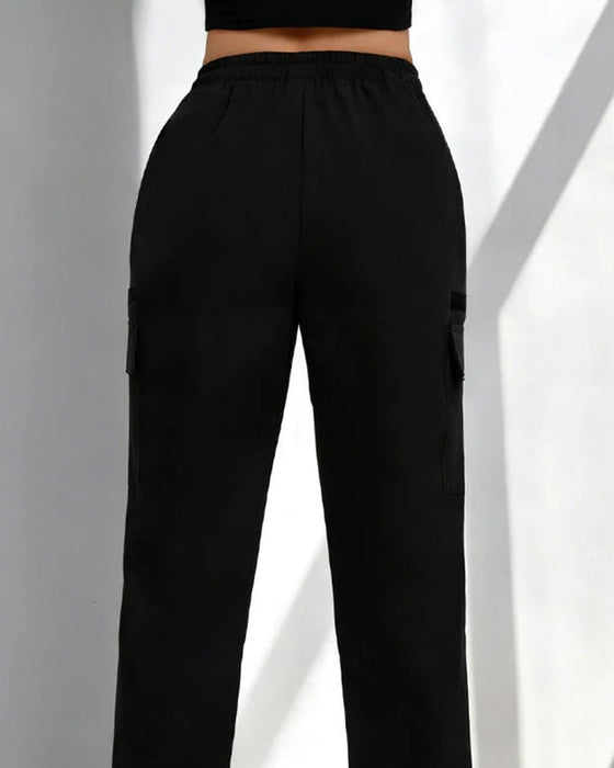 Pants Snøre Løs Casual Cargo