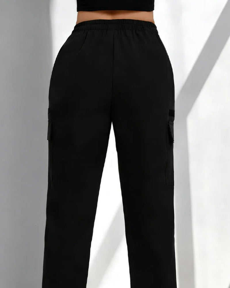 Pants Snøre Løs Casual Cargo