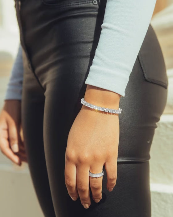 Armbånd Glitrende Moissanitt