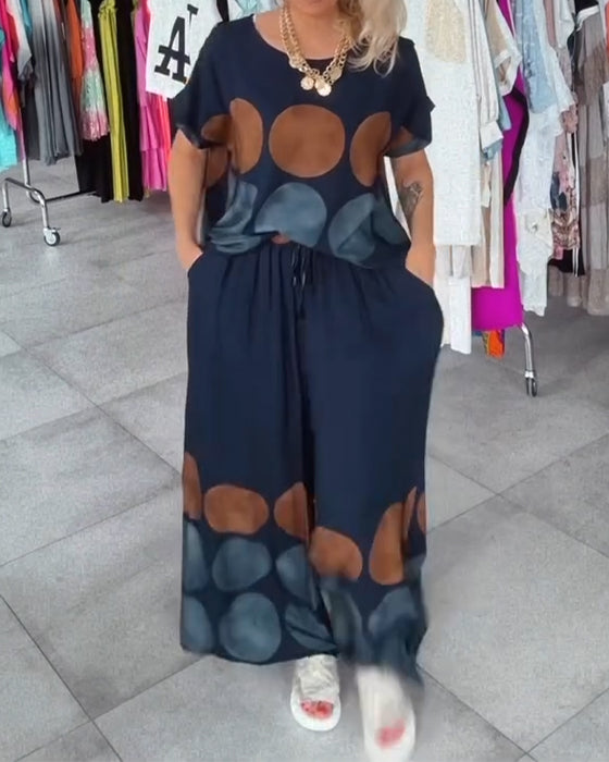 Sett Street Fashion Uformell Trykk Todelt