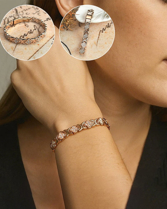 Kobberarmbånd Med Firkløver