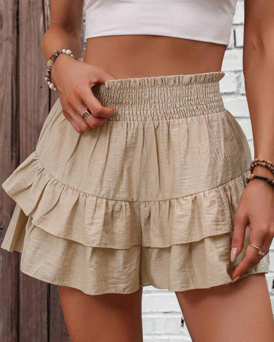 Skorts korte brede casual flytende