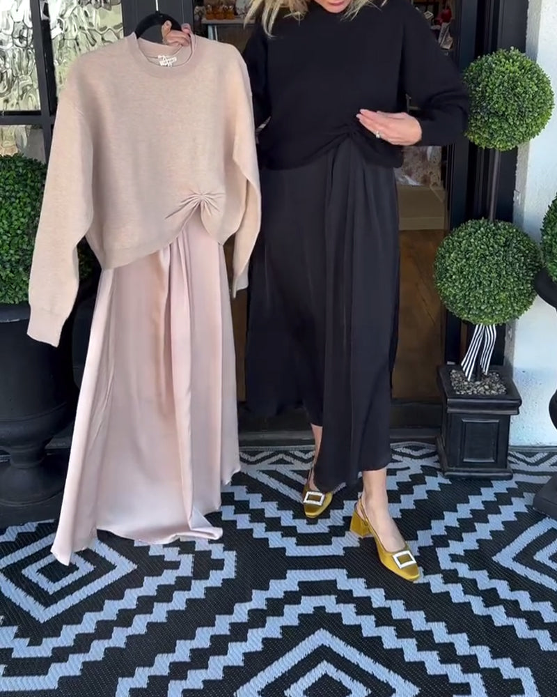 Helfarget Sett Med Plissert Og Allsidig