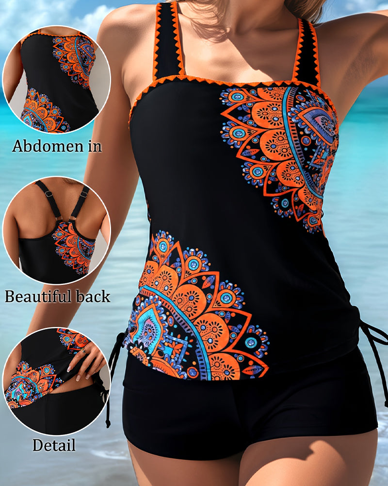 Tankini Plassert Trykk