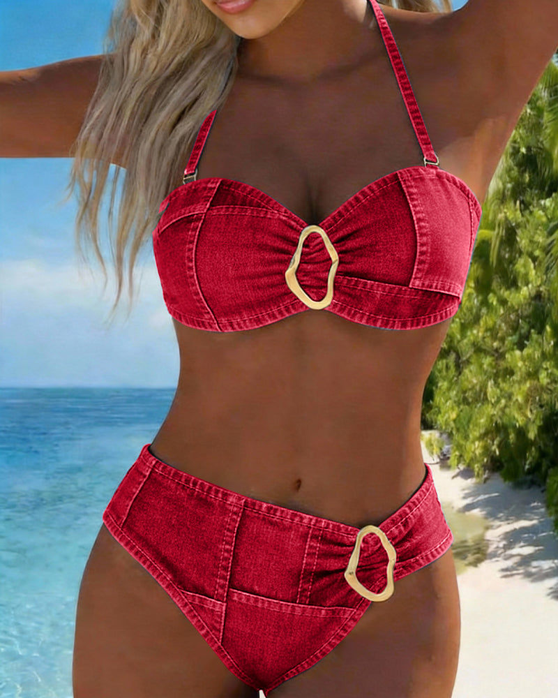 Bikini Seler Metallspenne To-Delt