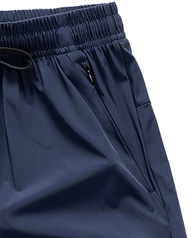 Shorts Menn Elastisk Midje Lomme Hurtigtørkende Is-Silke Sport