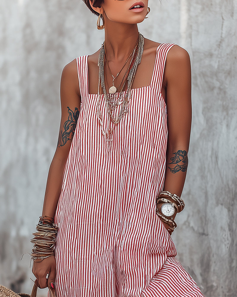 Jumpsuit Bred Stropp Stripede Overall