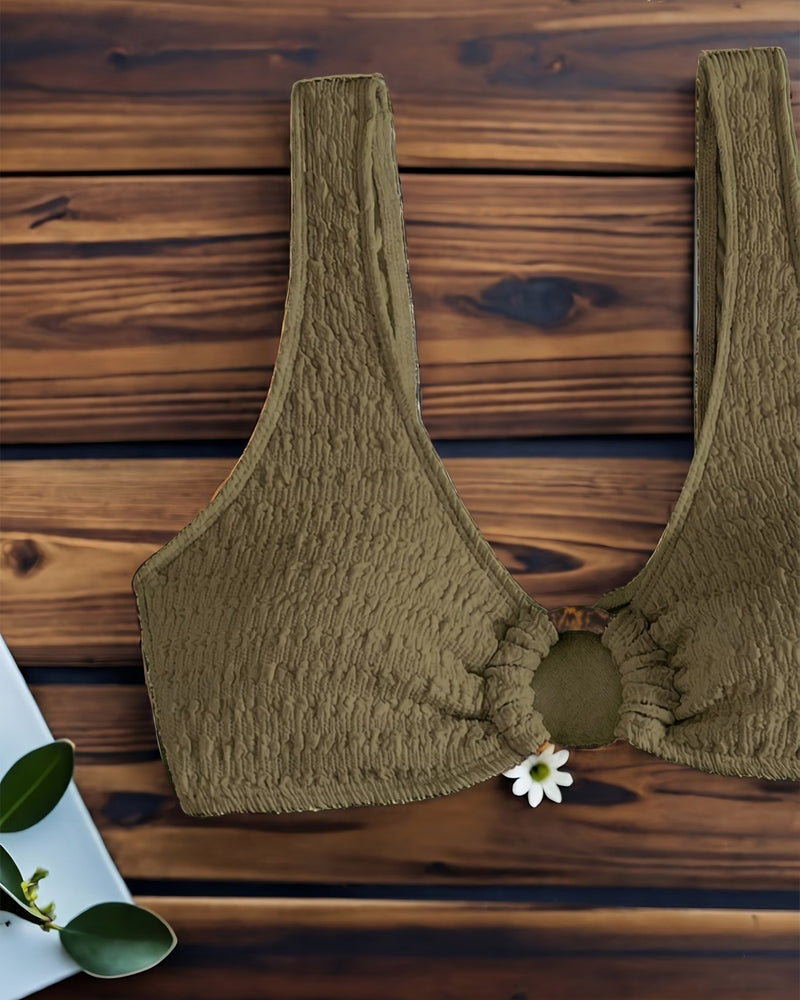 Bikini V-hals Høy Midje