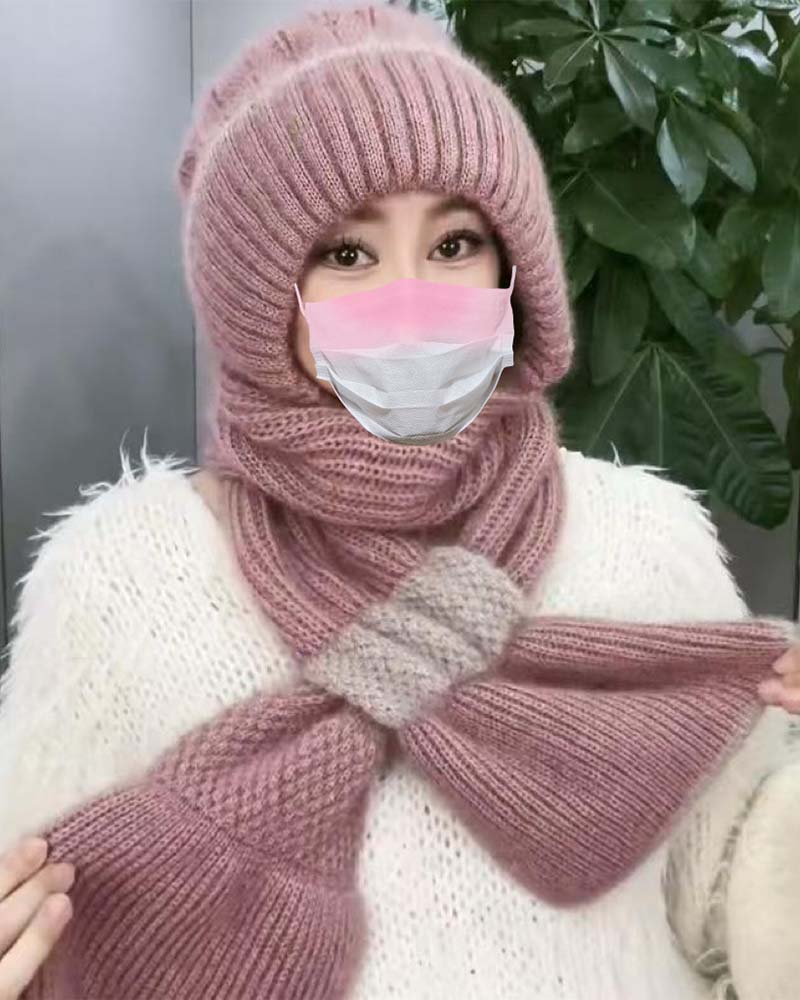 Dame Vindtett Hatt Med Ørebeskyttelse