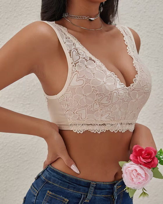 Lingerie Push-up Utsynslig Spets