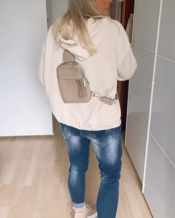 Løse hettegensere med ankertrykk