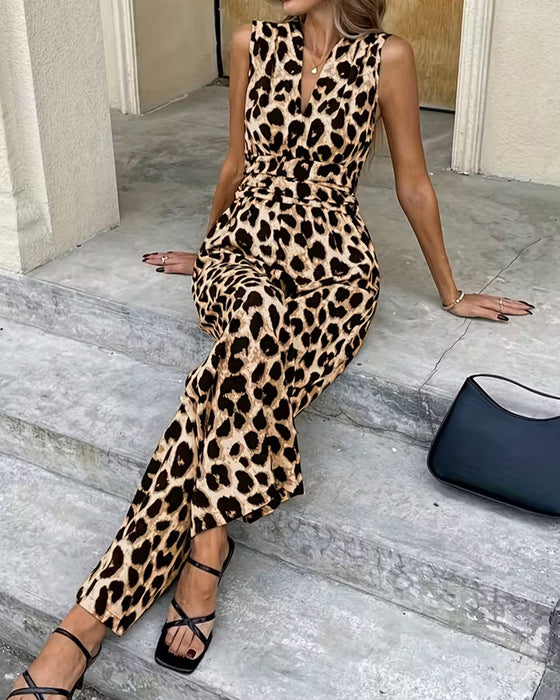 Hoppdrakt Leopard Trykk Ermeløs