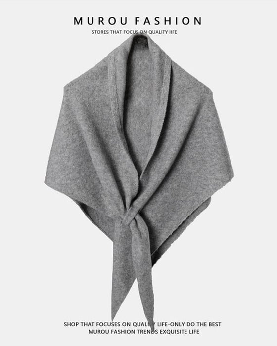 Sjalekappe Motiver Ensfarget Trekant