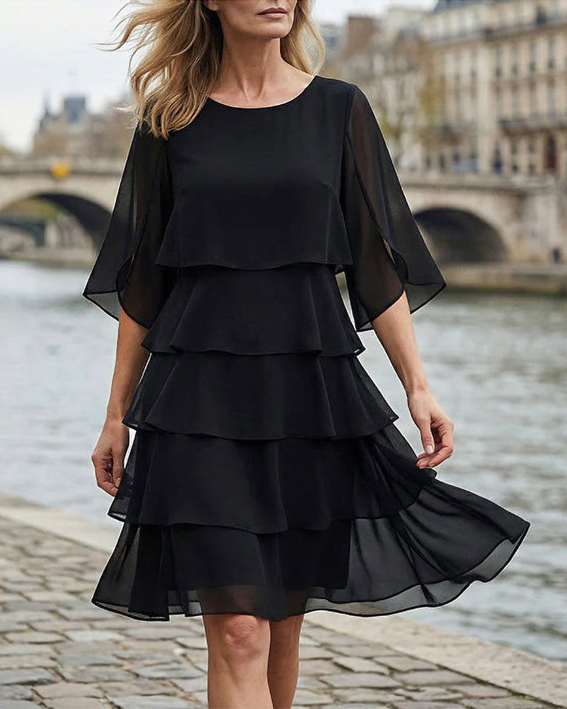 Kjole Løs Rund Hals Kake