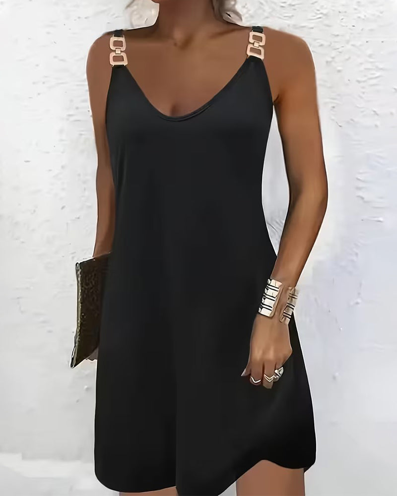 Kjole Avslappet Enfarget Cami