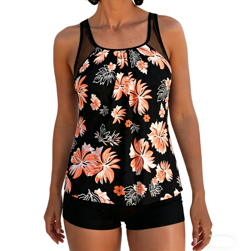 Tankini Mage-Dekkende Trykt