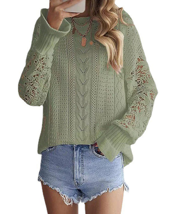 Pullover Enfarget Rund Hals