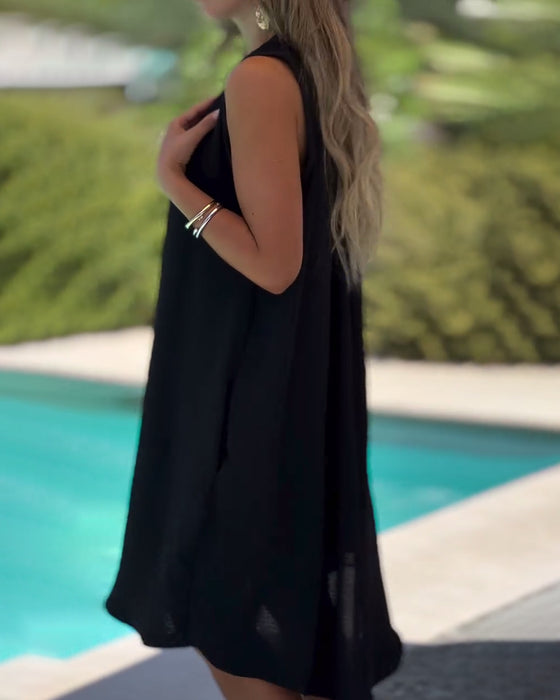 Kjole Ermeløs Casual