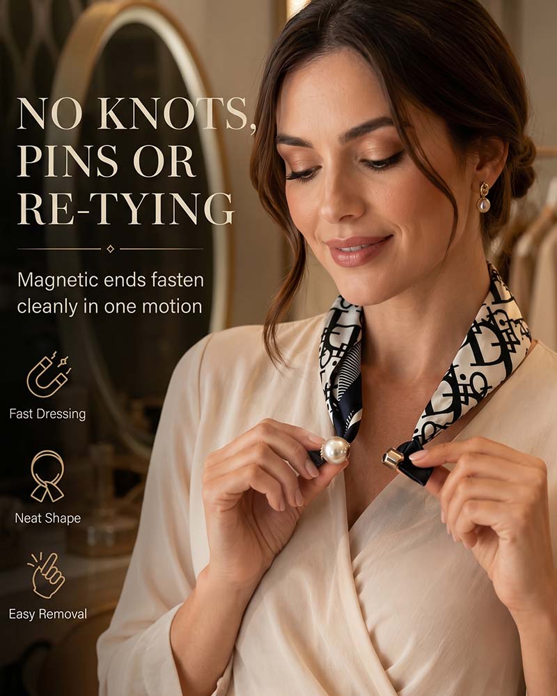 Enkel Glamour: Perlehalsbåndskjerf 🧣