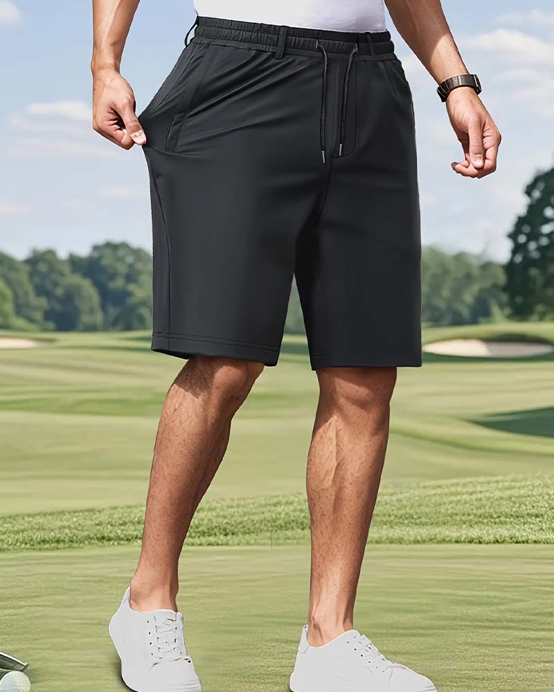 Shorts Elastisk Midje Dragsnor Herre