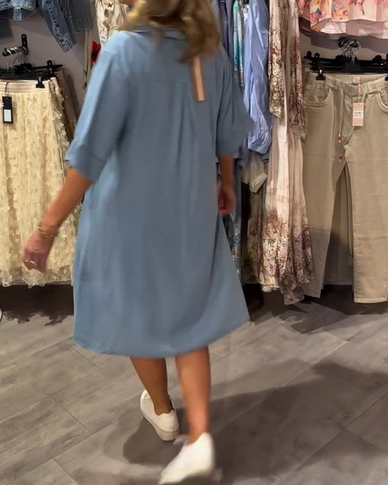 Kjole Jakkeslag Knapp A-kant