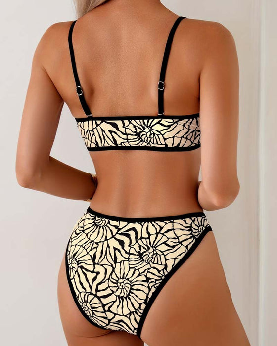 Bikini Resort Blomstret Bandeau