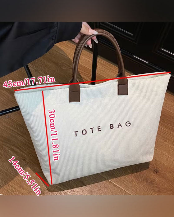 Veske Bokstavtrykk Tote