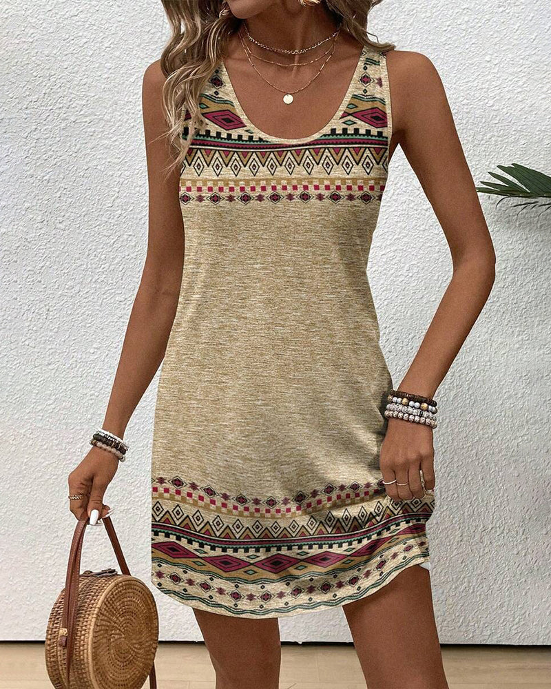 Tankkjole Bohemtrykk