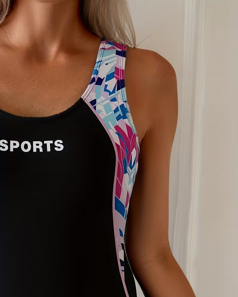 En-Delt Badedrakt Flat Vinkel Sportvest