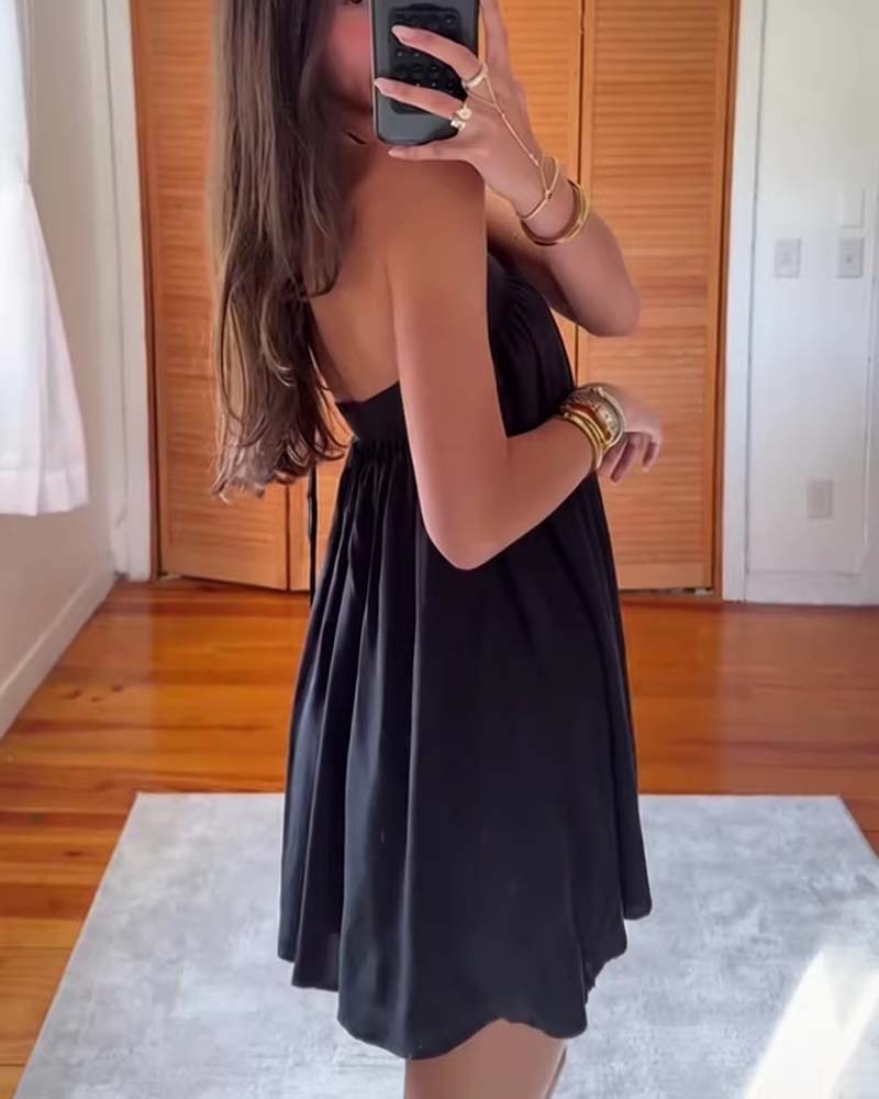 Babydoll Klær Halterneck Stropp