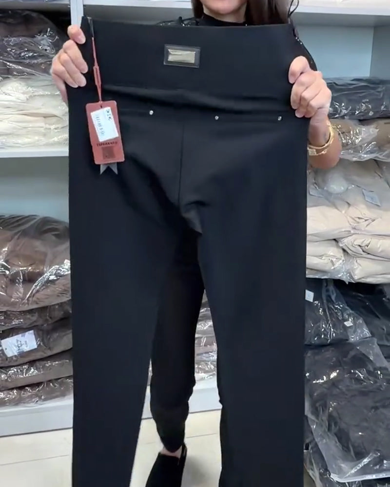 Stilfulle Bukser Med Drawstring Og Elastisk Liv