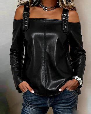 Bluse Off-Shoulder Stropp Tøff