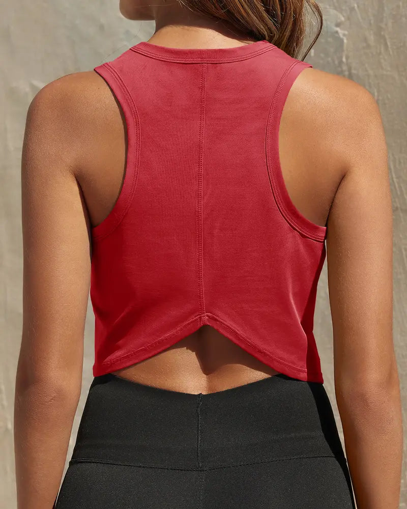 Tank Topp Sportslig Croppet