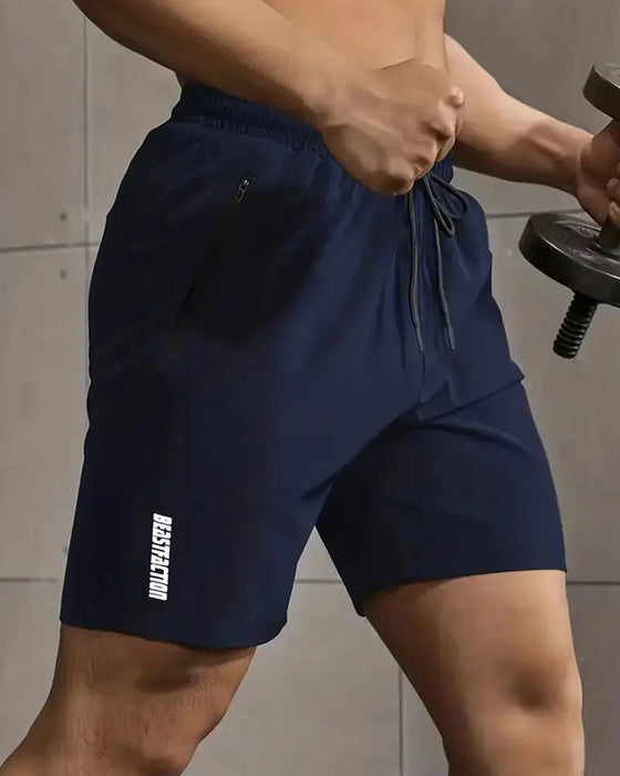 Herrer Shorts Rasktørkende Glidelåslomme Athletic