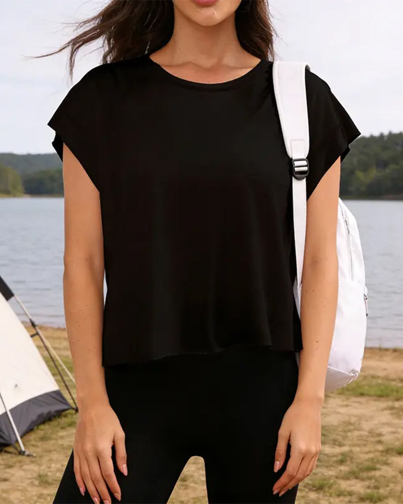 T-Skjorte Ryggfri Korsdesign