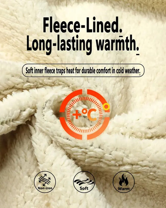 Cardigan Polstret Polar Fleece Åpen Foran