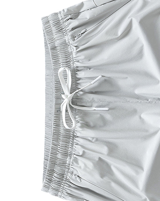 Shorts Menn Elastisk Midje Lomme Hurtigtørkende Is-Silke Sport